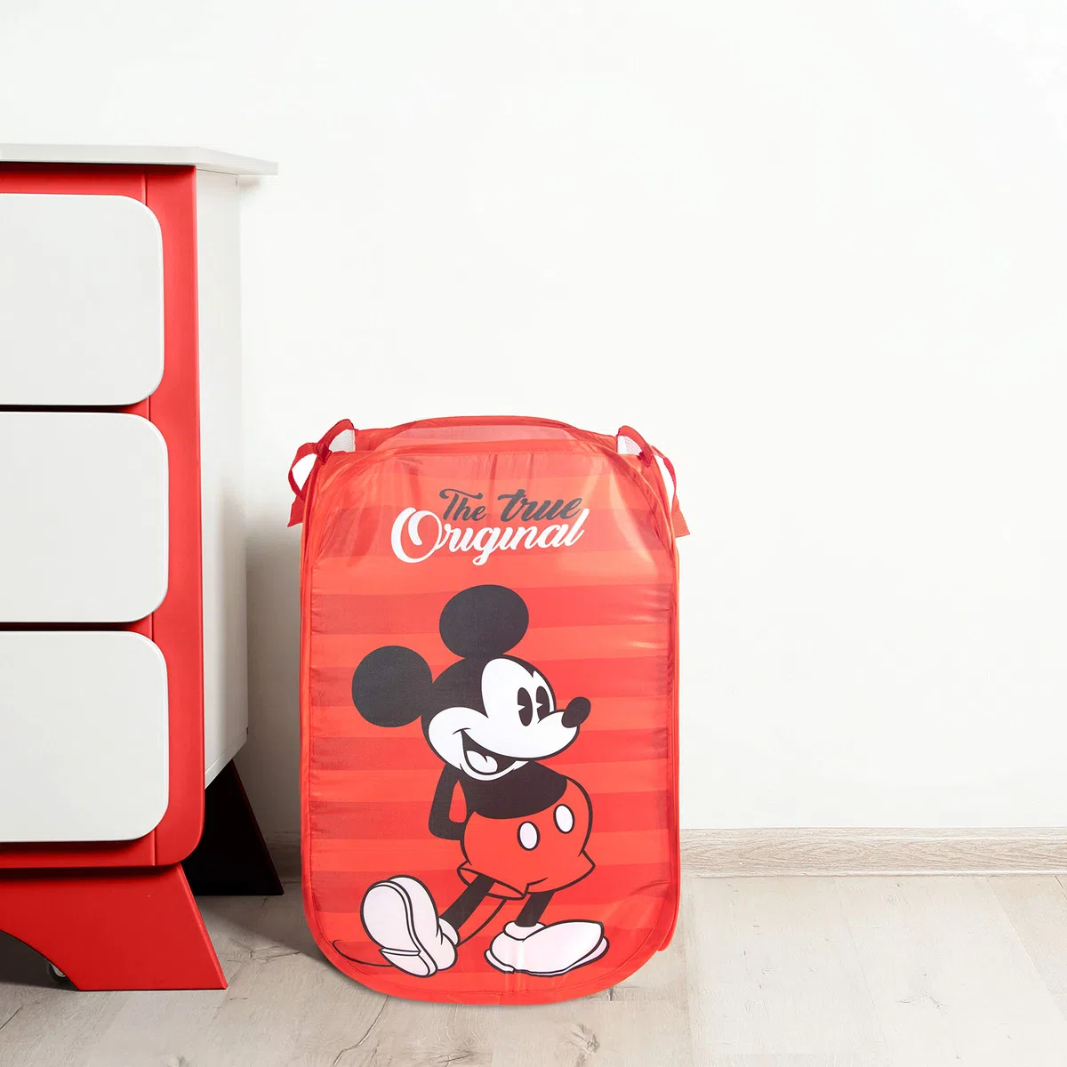 Jay Franco Disney Mickey Mouse - Cesto portabiancheria pop-up da 80 l, per vestiti o giocattoli