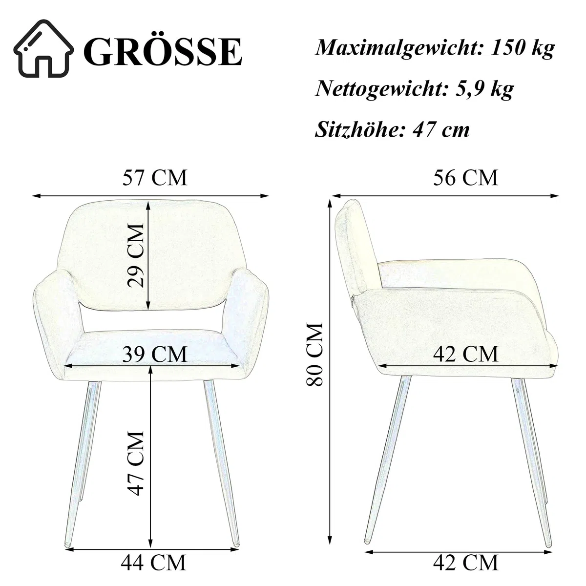 1 Pezzo Sedie Moderne Sala da Pranzo Imbottite per Cucina Grigia, Sedia Imbottita Cucina Moderna Scandinava con Braccioli per Sala da Pranzo/Soggiorno/Ristorante/Hotel/Velluto Grigio Scuro