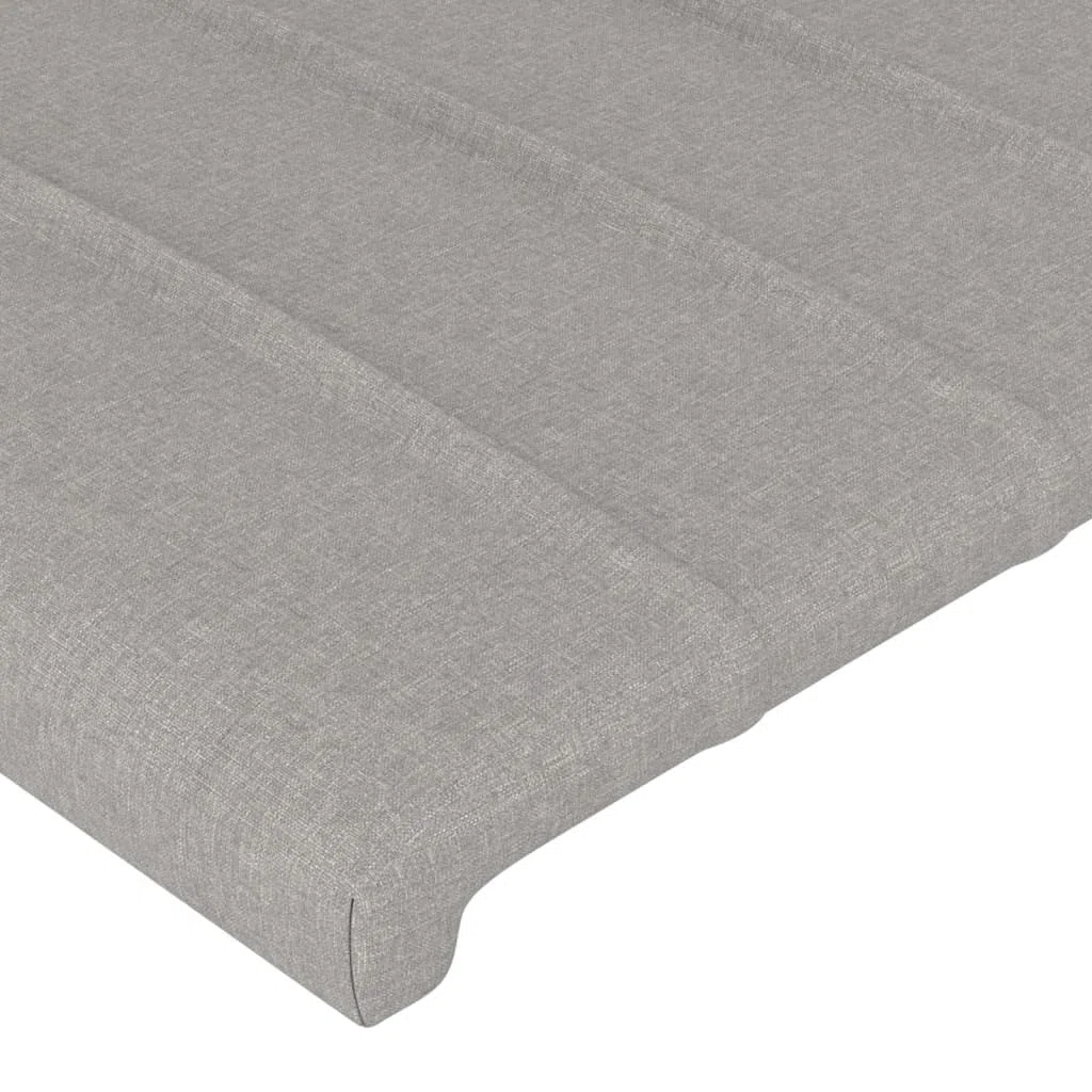 vidaXL Testiera Grigio Chiaro 180x5x78/88 cm in Tessuto