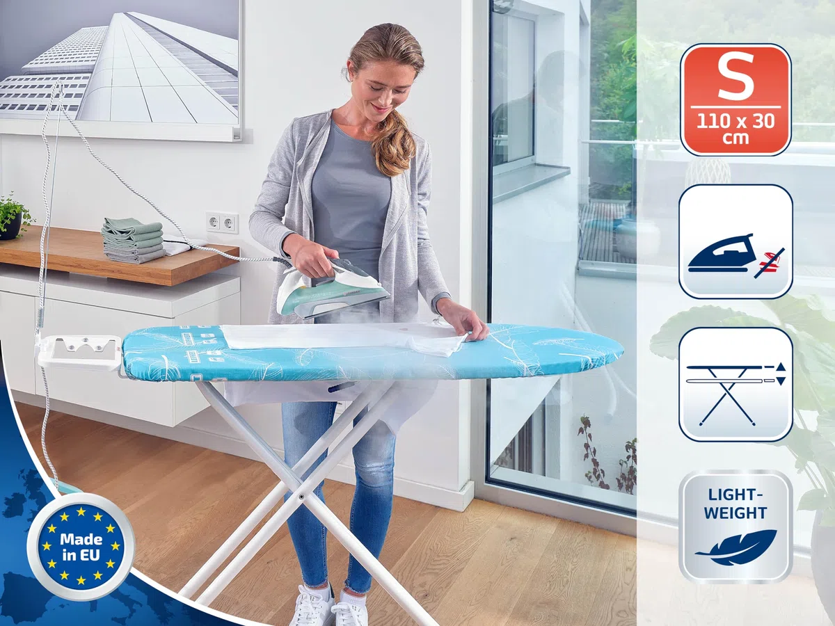 Leifheit 72584 ASSE da Stiro Compact S, Plastica, Blu, 110 x 30 cm
