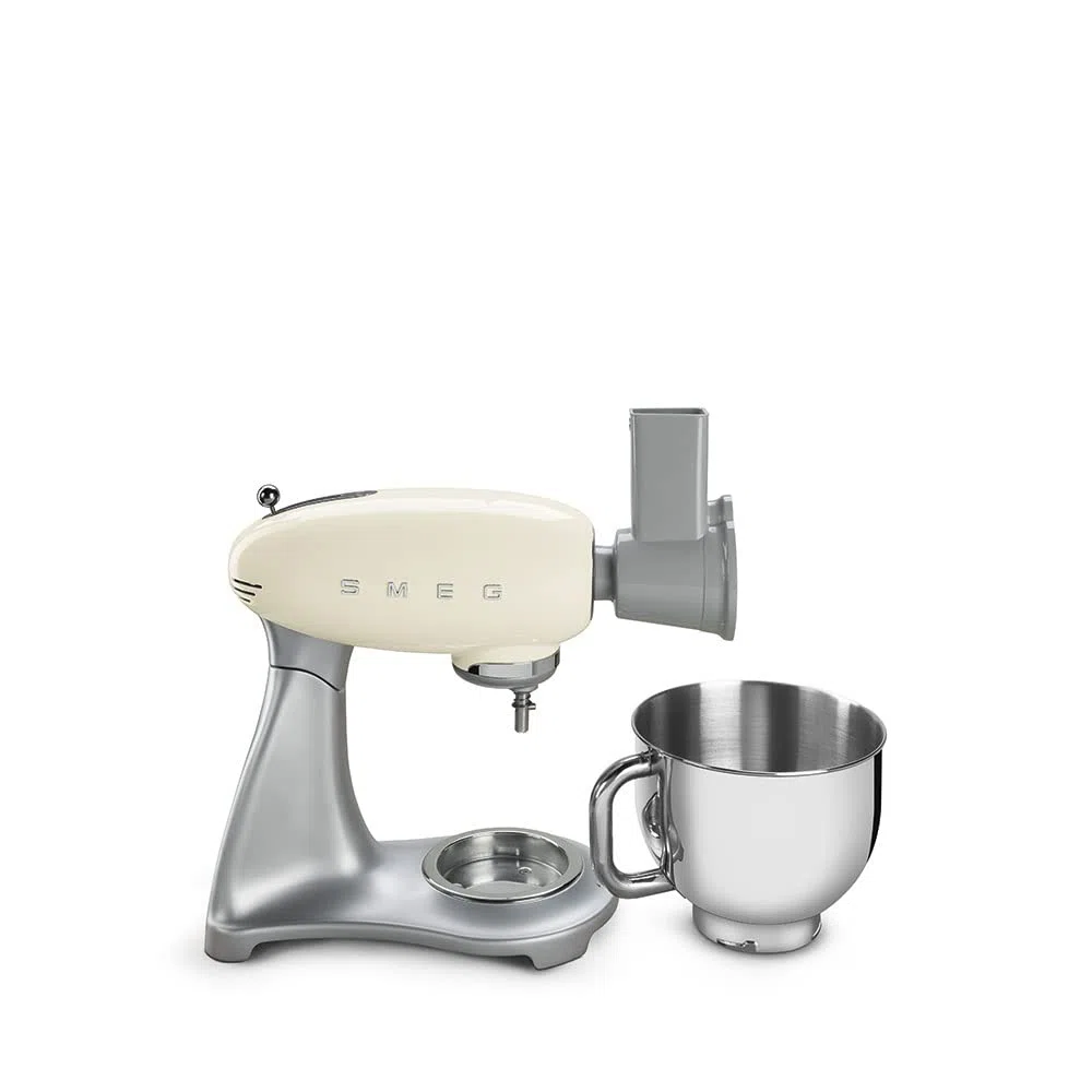 Smeg, Tritaverdure SMSG01 per Impastatrice, 4 Cilindri in Acciaio Inox, Sistema di Blocco/Sblocco, Presa di Sicurezza, Compatibile con Impastatrice Planetaria Smeg SMF01/02/03/13, 0.980 kg