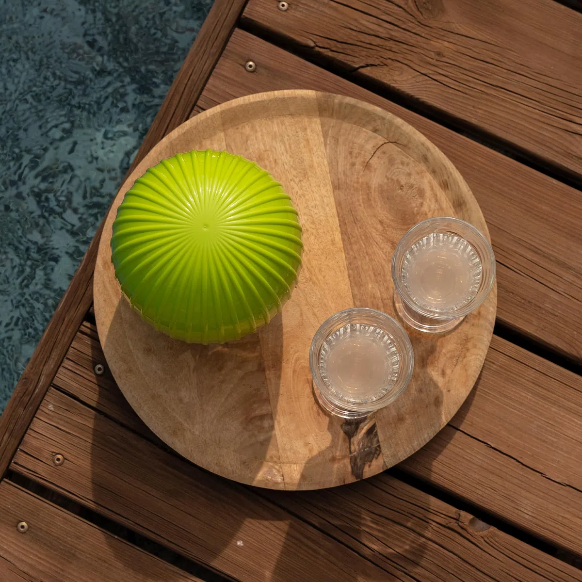 CÉCOA • Secchio per cubetti di ghiaccio Cactus • 750 ml • Doppia parete ermetica • con coperchio + pinza • Secchiello per ghiaccio Design frutta • Antipasto, cocktail, mojito, feste, serate • Compatto