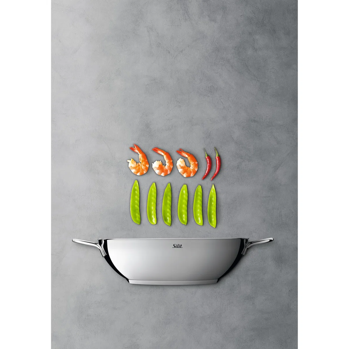 Silit Wok, Argento, 32 cm