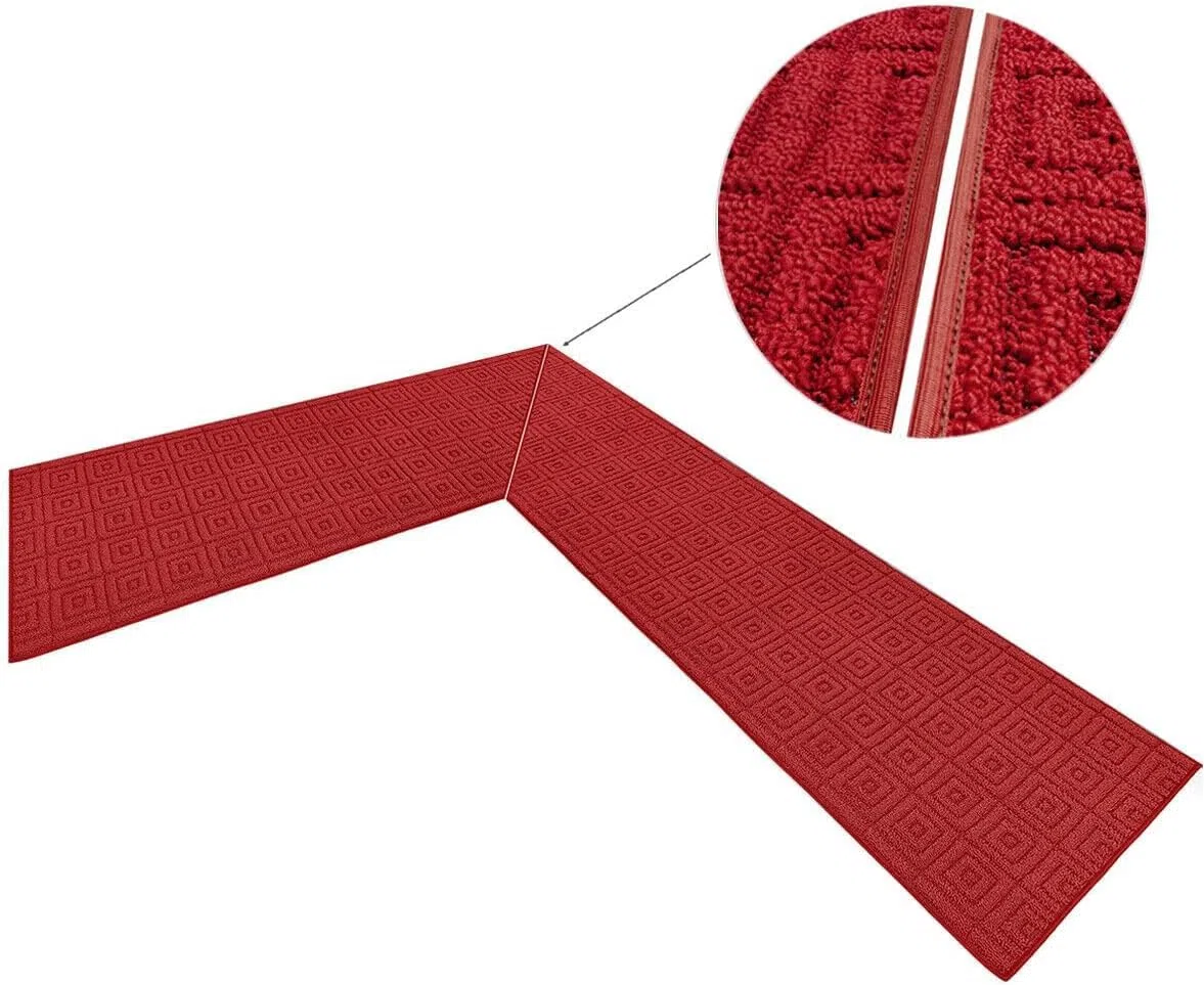 emmevi Evita - Tappeto Angolare Personalizzabile per Cucina, Antiscivolo e Lavabile, 100% Made in Italy, Disponibile Fino a 250 Cm