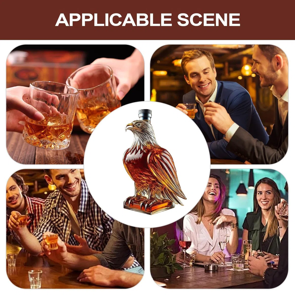 Bottiglie Per Whisky - Bottiglia Whisky in a Forma di Animale,Contenitore Originale E Divertente Per Degustazione Di Birra Matrimonio Eventi Festa Del Papà Collezionisti Vino