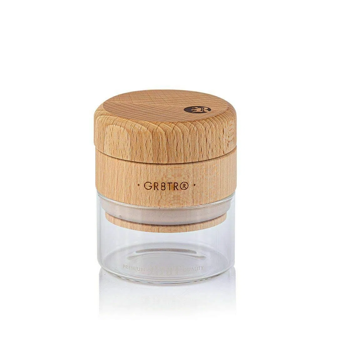RYOT Gr8TR Gr8TR con corpo in vaso trasparente e coperchio in faggio