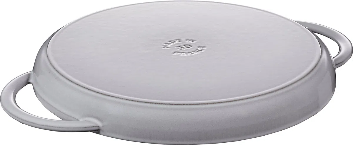Staub Padella rotonda in ghisa, 30 cm, colore: grigio