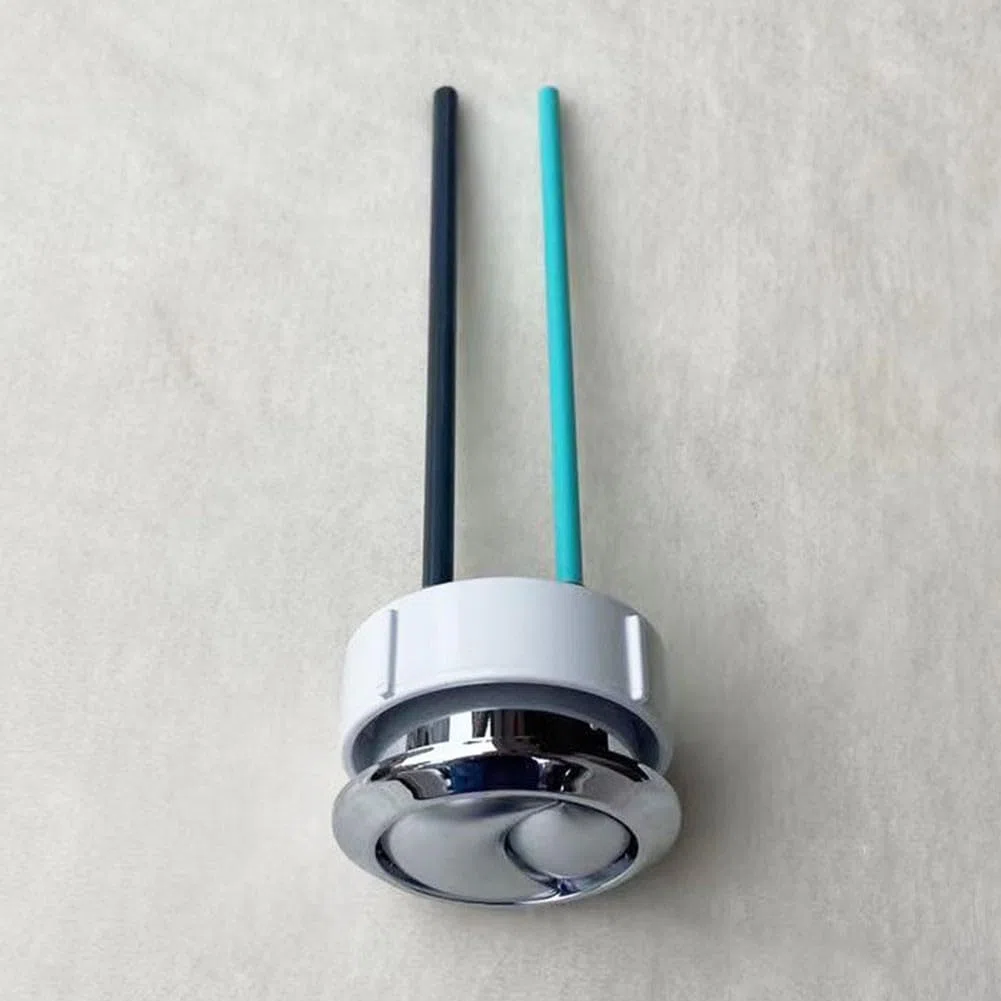 Pulsante di scarico doppio per WC Geberit, asta regolabile in argento (38 mm)