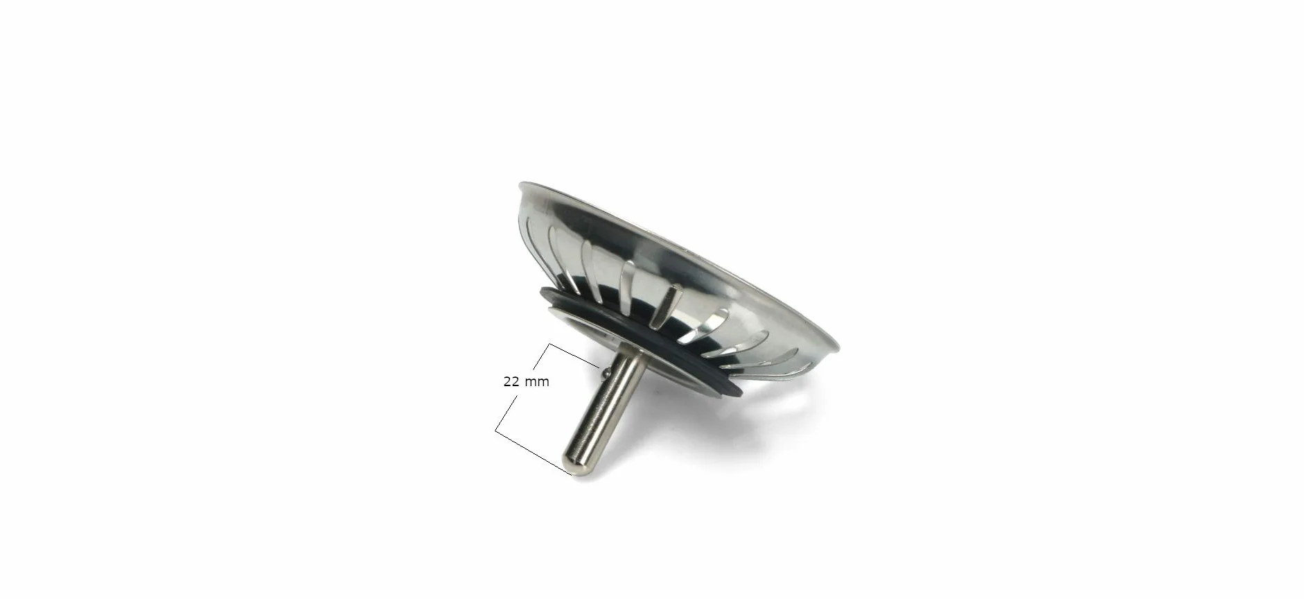 RYELDOM - Tappo per lavello cucina Franke, diametro 84 mm, ricambio con perno centrale, guarnizione 52 mm, non universale, verifica compatibilità prima dell’acquisto