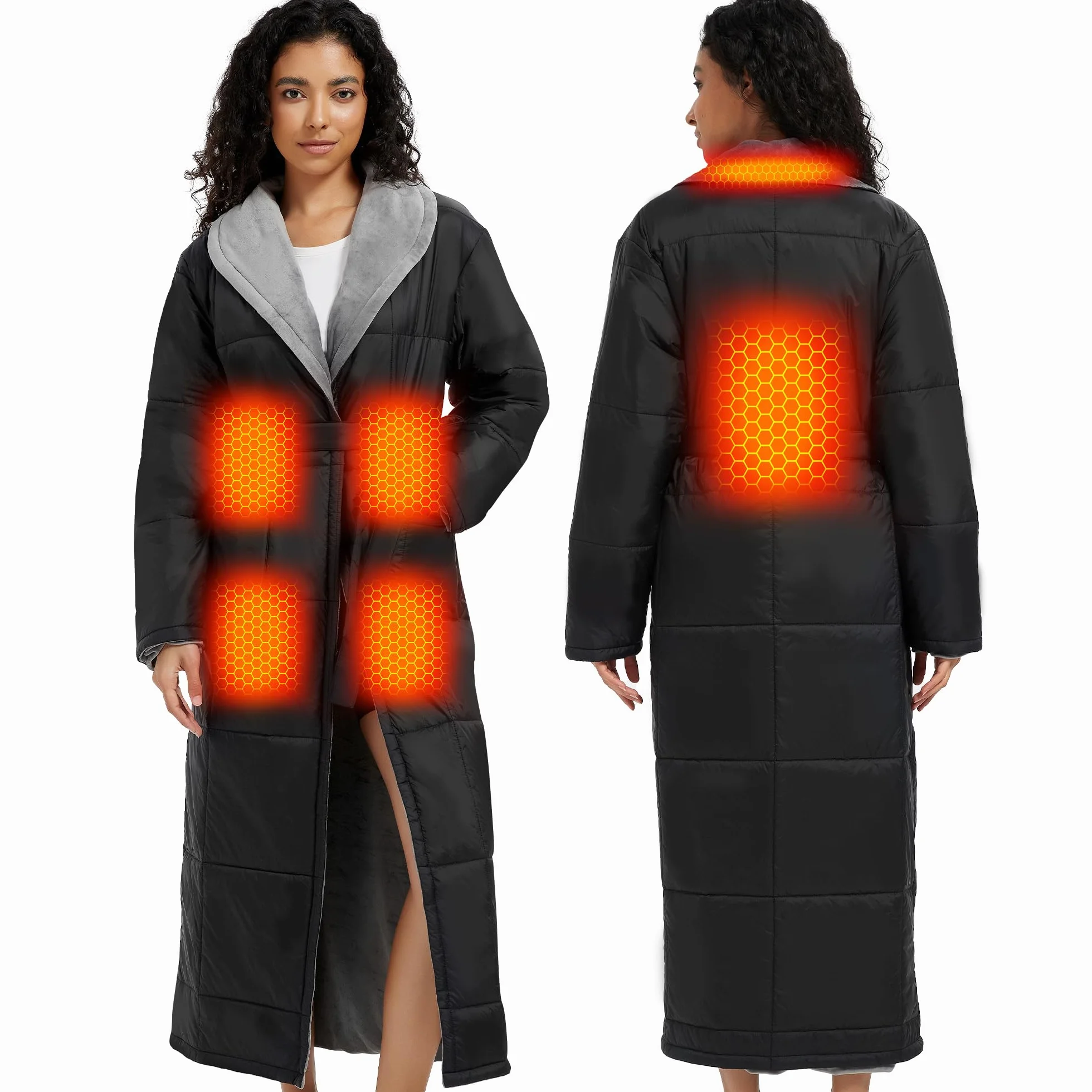 Coperta Elettrica con Maniche 20000mAh 7.4V per Uomo e Donna – Coperta con Maniche Riscaldante Portatile con Tecnologia di Riscaldamento Migliorata per Casa