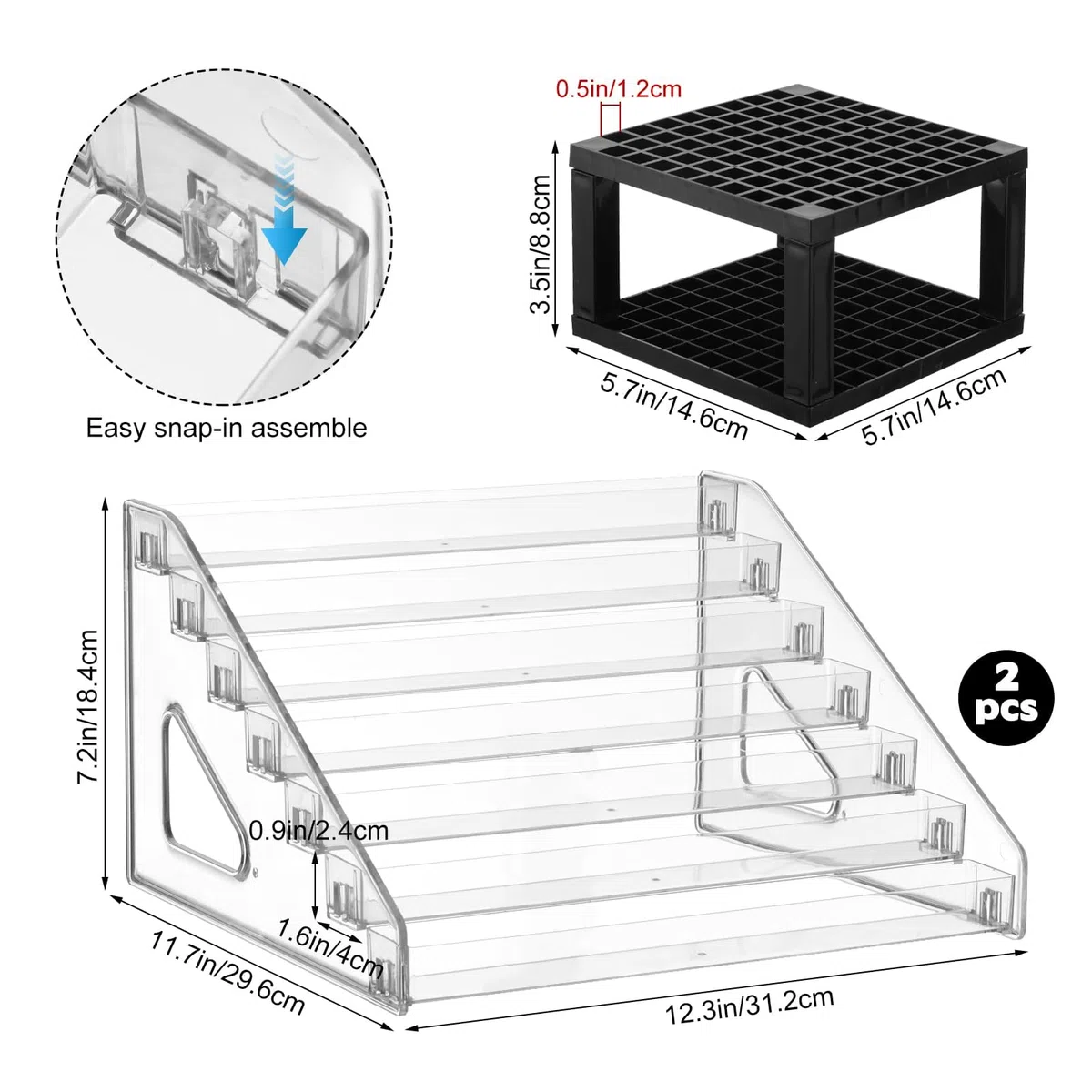 YEXEXINM Organizzatore e portapennelli per pittura acrilica a 7 livelli, supporto per pittura acrilica da tavolo, portaoggetti per dipinti acrilici, archiviazione per dipinti fai da te, modello