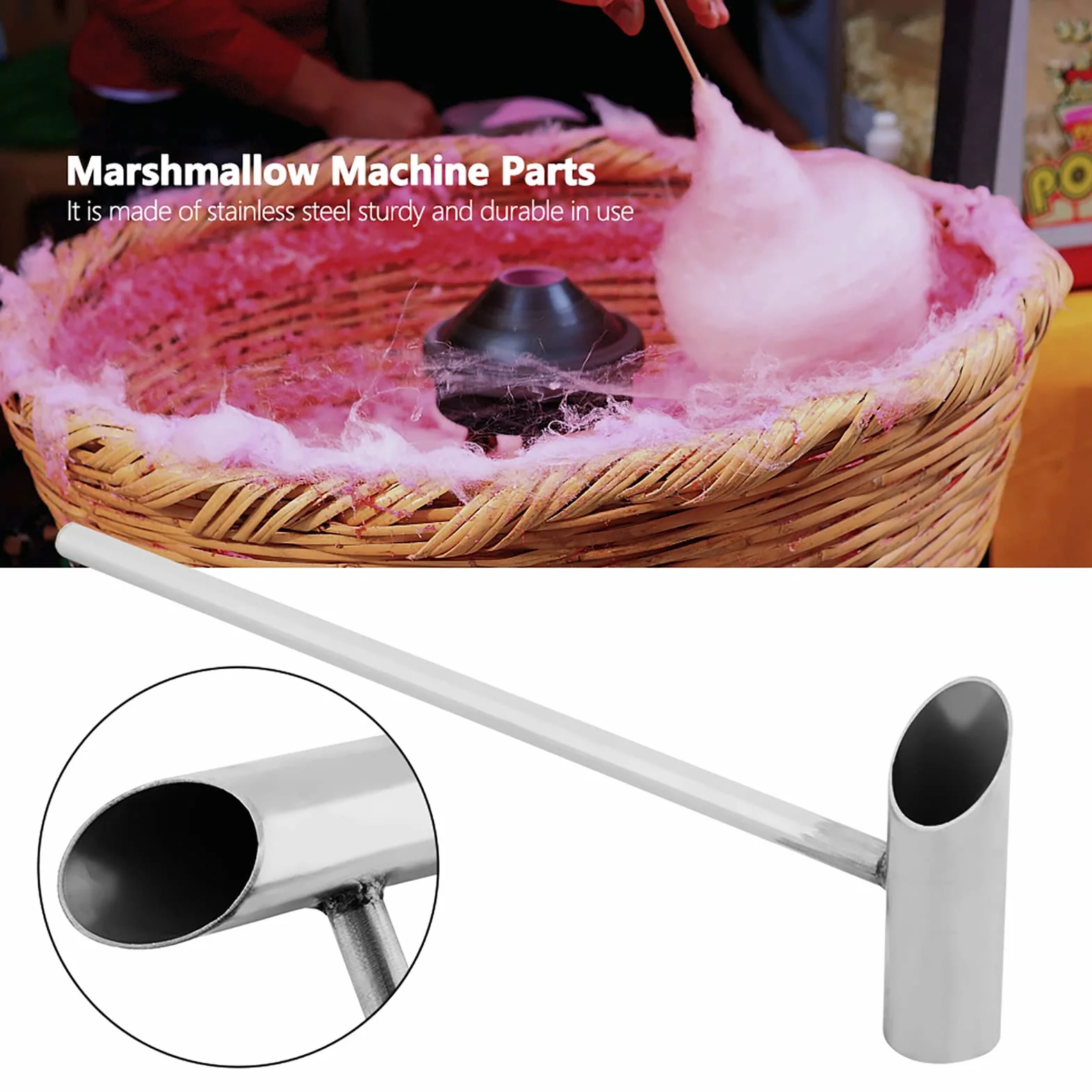 Cucchiaio Dosatore Zucchero Filato Macchina Vivo 29Cm Cucchiaio Zucchero Acciaio Inossidabile Sicuro Cucchiaio Marshmallow Cucchiai Ricambi Macchina
