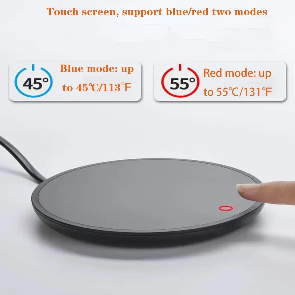 Scaldatazze caffè Scalda caffè intelligente 220 V 18 W Bevande Elettrico Riscaldamento Touchscreen da ufficio Tazza da caffè Riscaldatore elegante impermeabile con spegnimento automatico