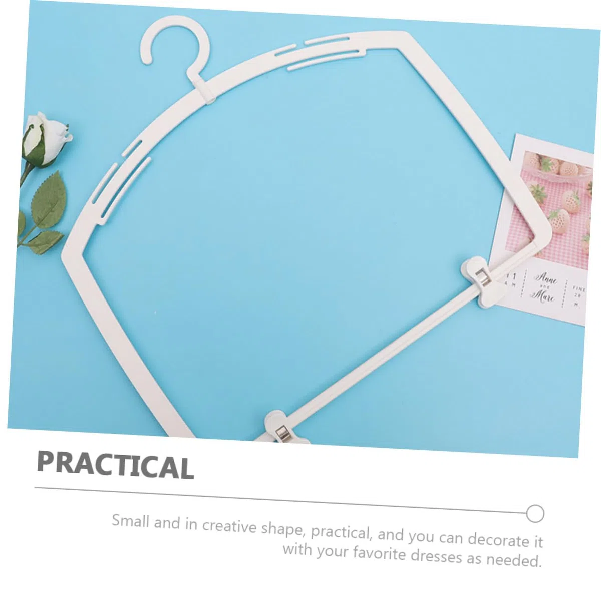 Levemolo Set 5 Appendiabiti per Costumi da Bagno e Bikini in Plastica Bianca, Organizzatore Salvaspazio per Esposizione e Conservazione, Ganci Resistenti per Armadio Donna