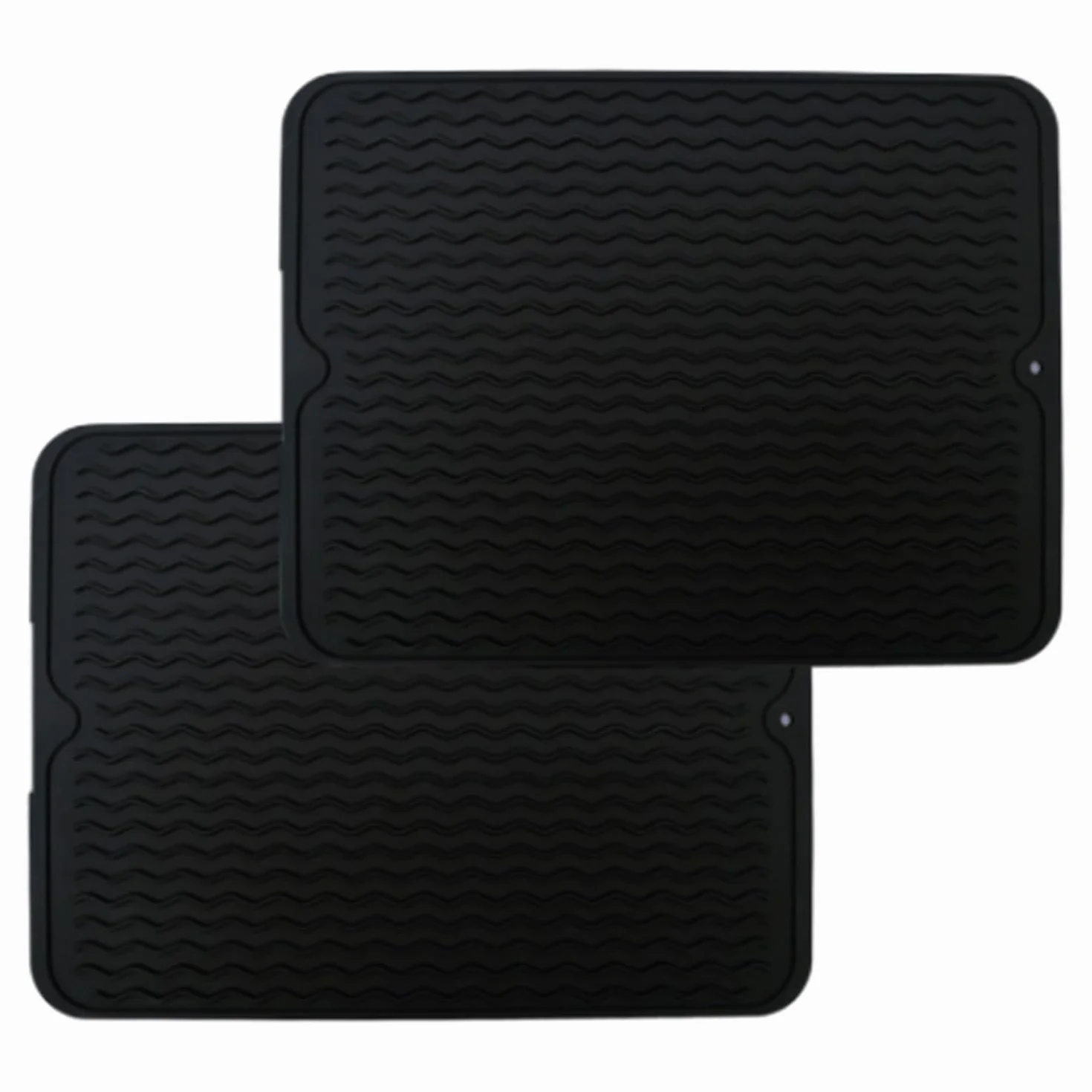 2 confezioni di sottopentola in silicone per padelle e pentole calde, 40x30 cm, sottopentola in silicone multiuso grande per piani di lavoro da cucina, tappetino flessibile resistente al calore per la