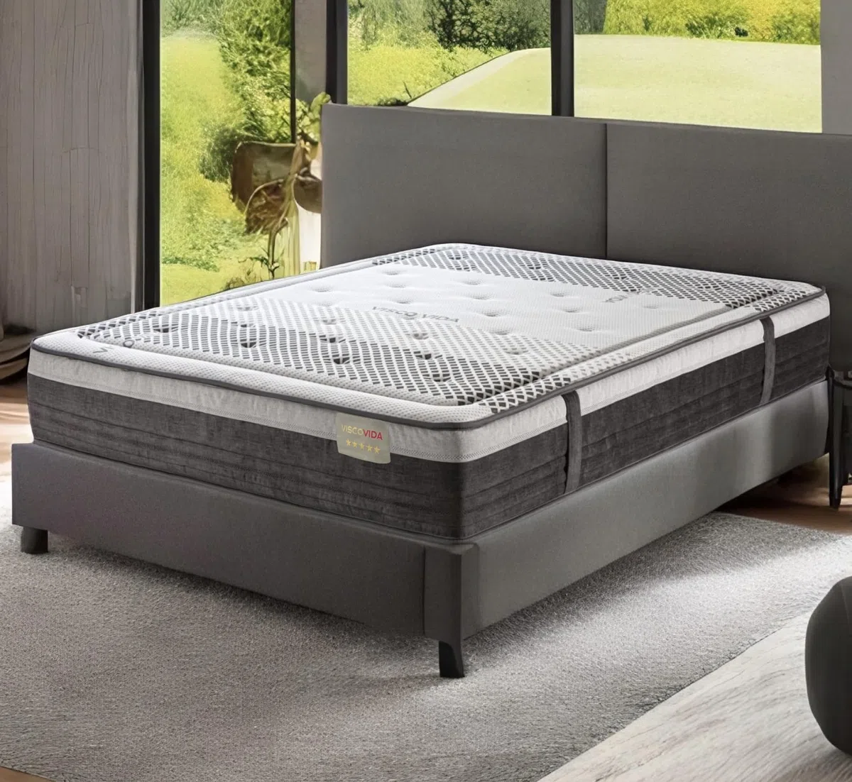 Materasso Matrimoniale 160x200 Memory Foam 27 cm Ergonomico e Ortopedico, Alta Densità HR, Fermo e Traspirante, Antibatterico e Ipoallergenico – Certificato Oeko-Tex – Ideale per Dolori alla Schiena