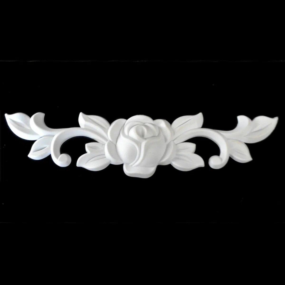 Set di 4 decorazioni con rose, 17 x 4 cm