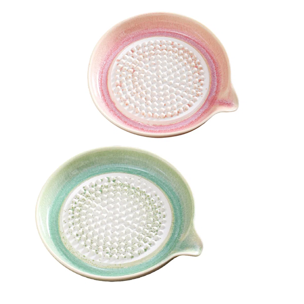 2 Pièces Piattos Per Grattare Aglio, Piastra Grattugia In Ceramica, Grattugia A Piastra, Grattugias Per Aglio In Ceramica, Per Cipolla Agrumi Limone Frutta Verdura Purea Passata Condimenti E Cucina