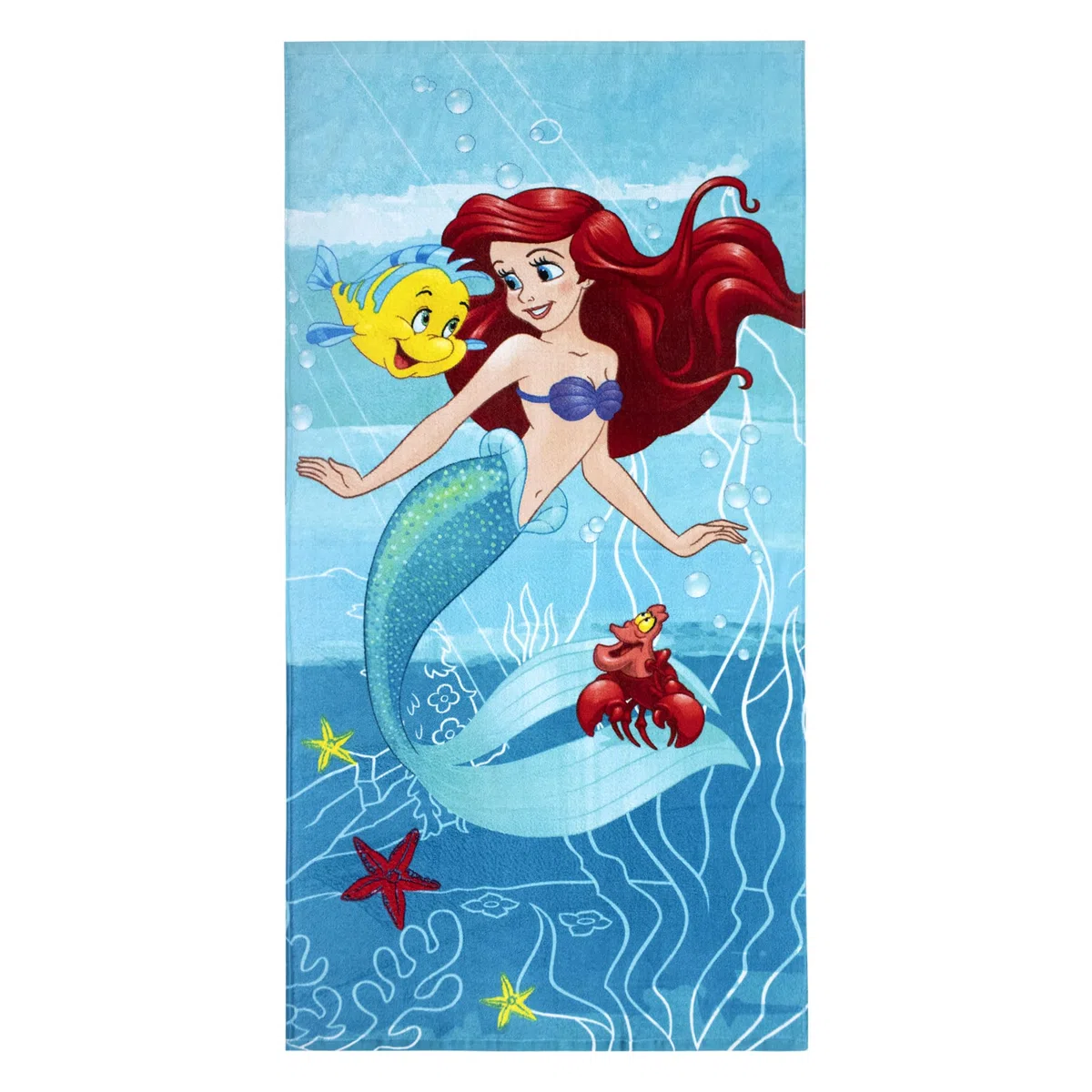 Jerry Fabrics Disney Arielle Telo da bagno, 70 x 140 cm