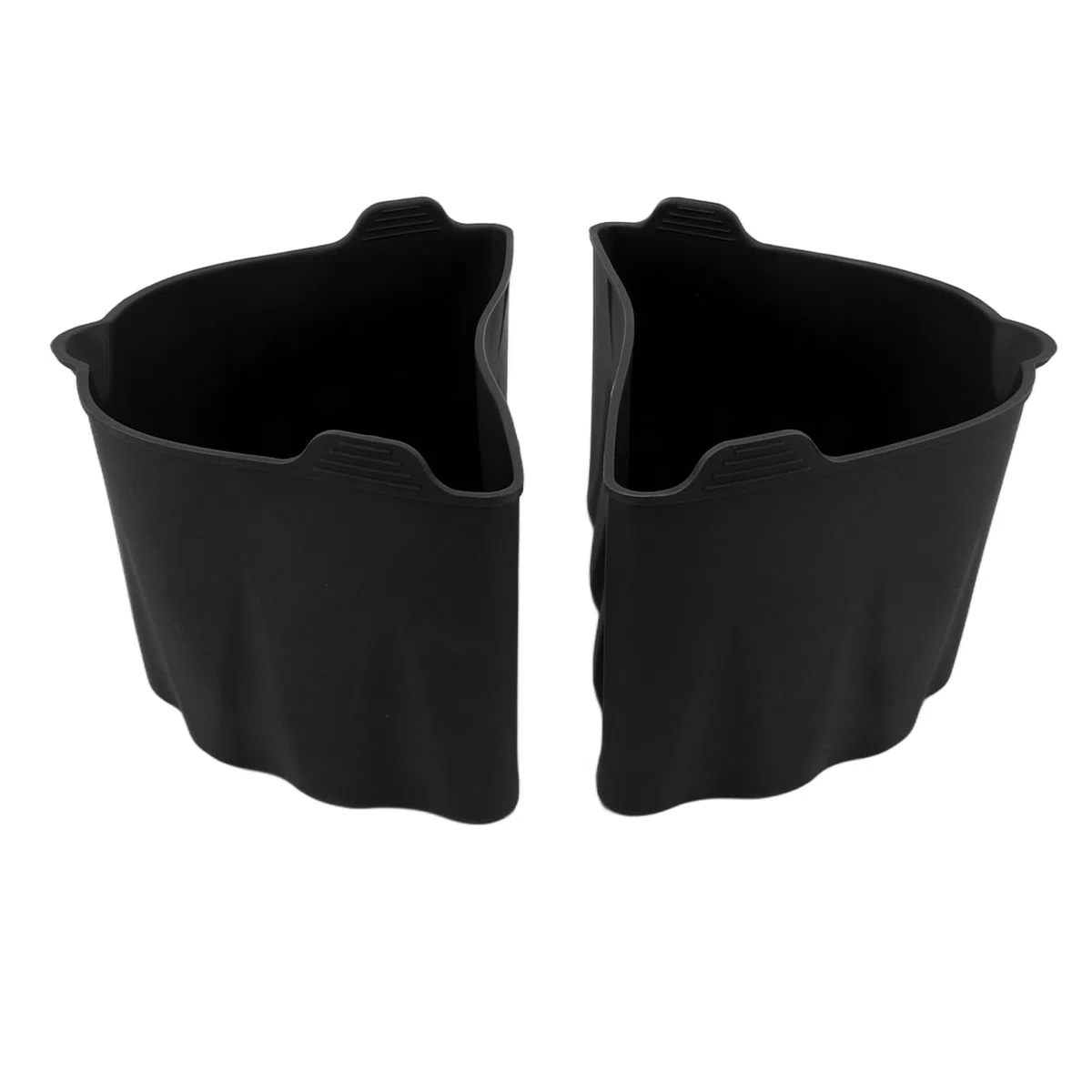 Divisori per Pentole in Silicone, Buona Protezione 2 Pezzi Riutilizzabili Morbidi per Pentola a Cottura Lenta 220 ℃ per Cucina (BLACK)