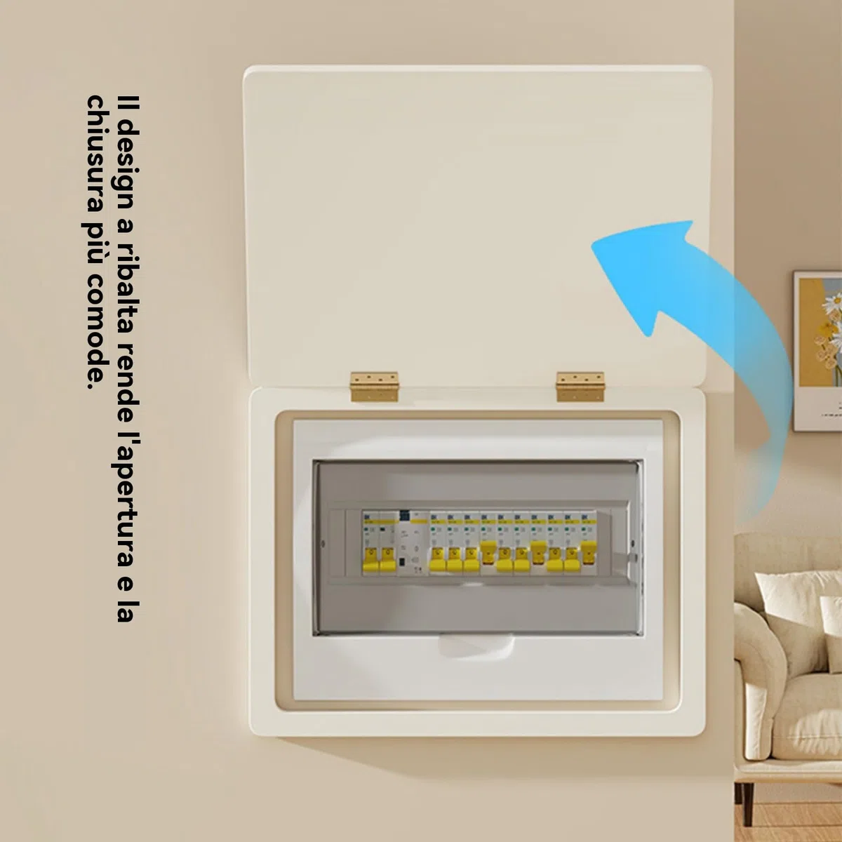 Generico Copri quadro elettrico, Coperchio Decorativo for Quadro Elettrico Copertura for Contatore Di Luce Scatola Di Distribuzione Contatore Flip Nascondi Decorazione Domestica (25 * 20CM)