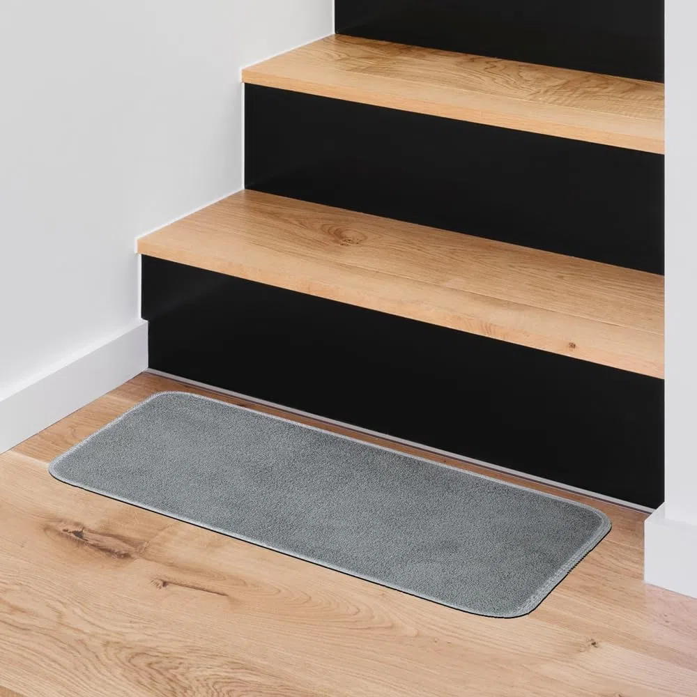 OLIVO.shop TEKNOS Tappeto magico assorbi acqua, Zerbino asciugapassi per interno, Tappeto ingresso casa, varie misure e colori (40x60 cm, GRIGIO)
