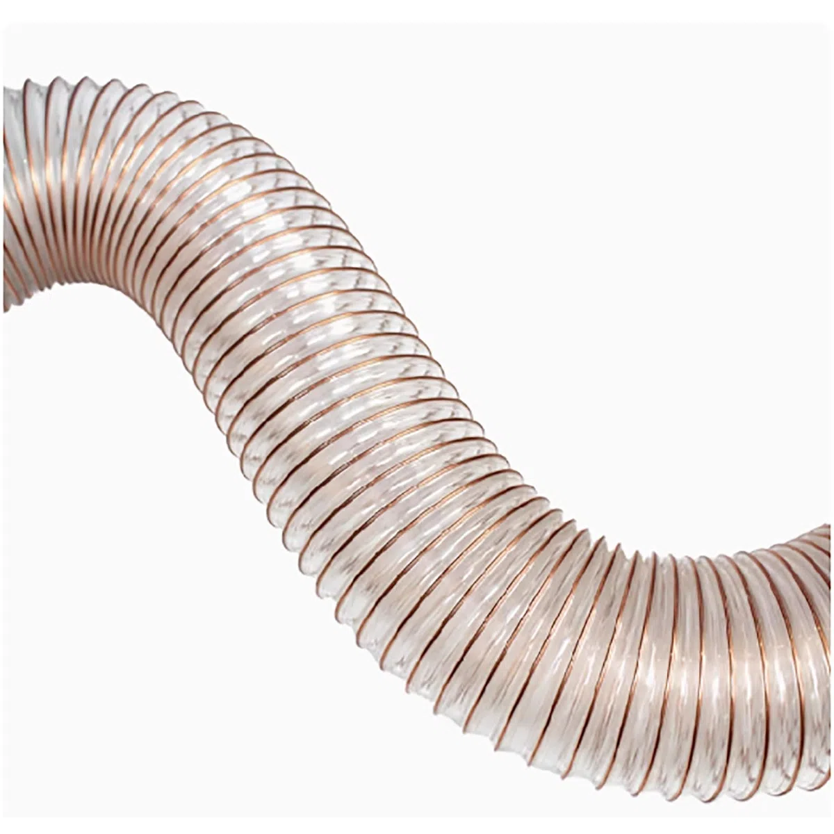 COYOUCO Tubo Flessibile per La Raccolta della Polvere in PU, Diametro Interno 75 Mm, Lunghezza 1 M, Tubo Flessibile per Aspirazione Trasparente per Aspiratore Industriale,0.63mm