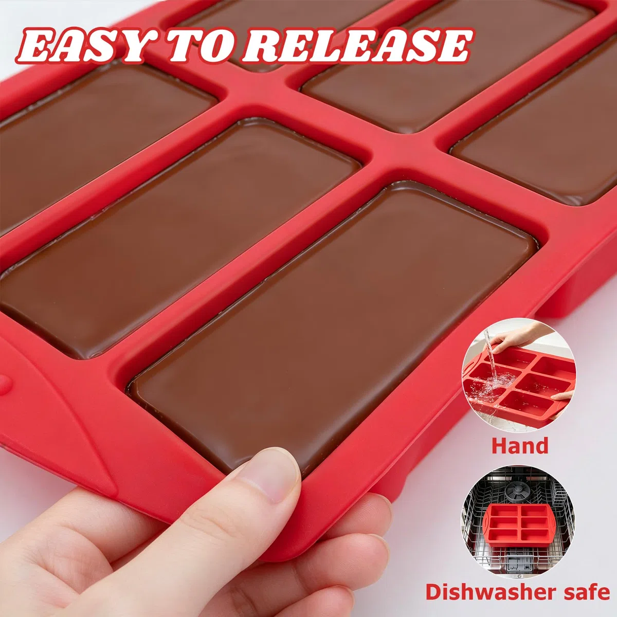 Set di 2 mini stampi in silicone per pane, toast, brownie, mais, cheesecake