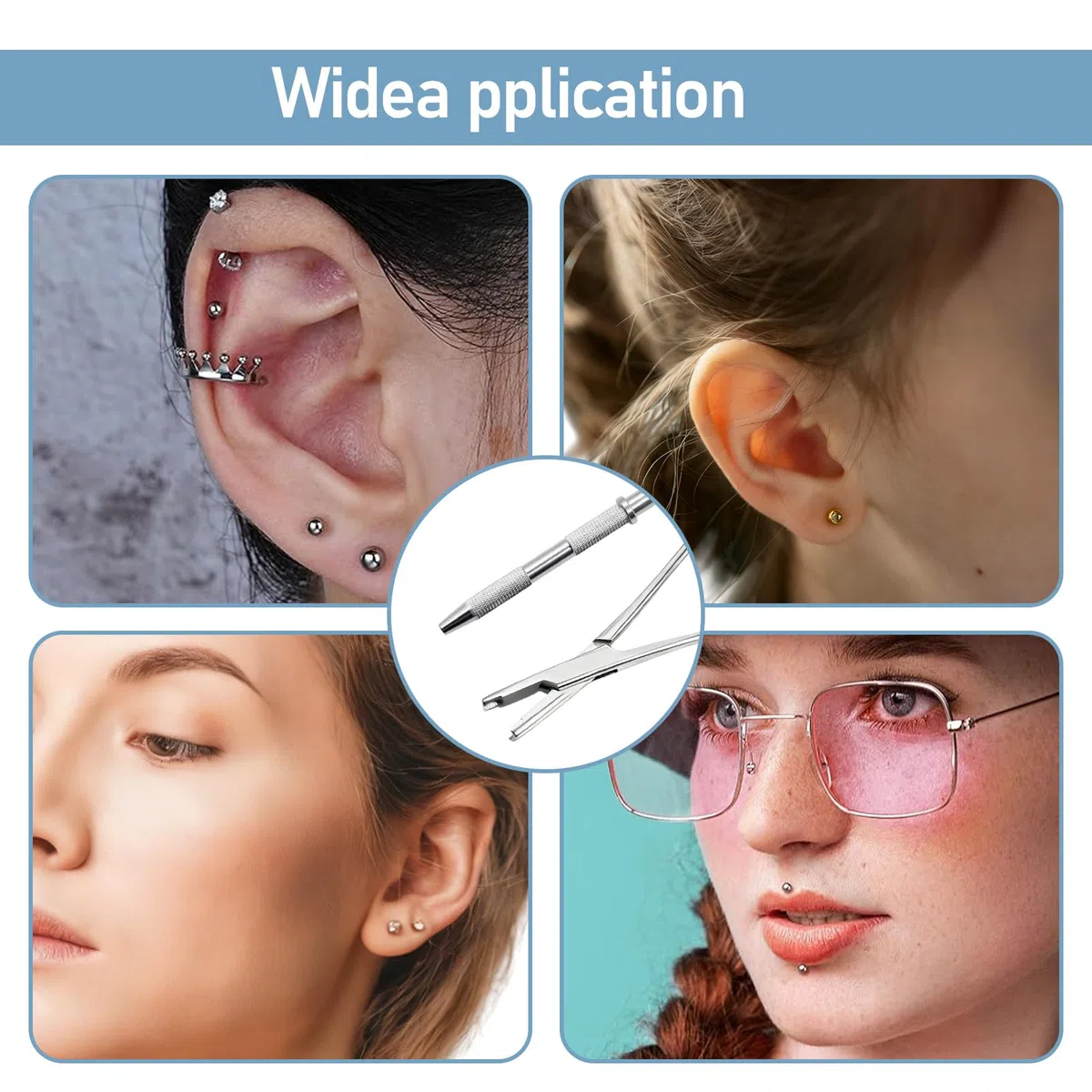 1 pcs 3 mm Pinza Per Piercing Pinz-e Per Piercing Pinza Per-cing Avvita Pallina L'acciaio Inossidabile È Adatto Pierc-Ing Che Coinvolgono Sfere, Gioielli E Parti Del con 1 Corpo Porta Un P-inza
