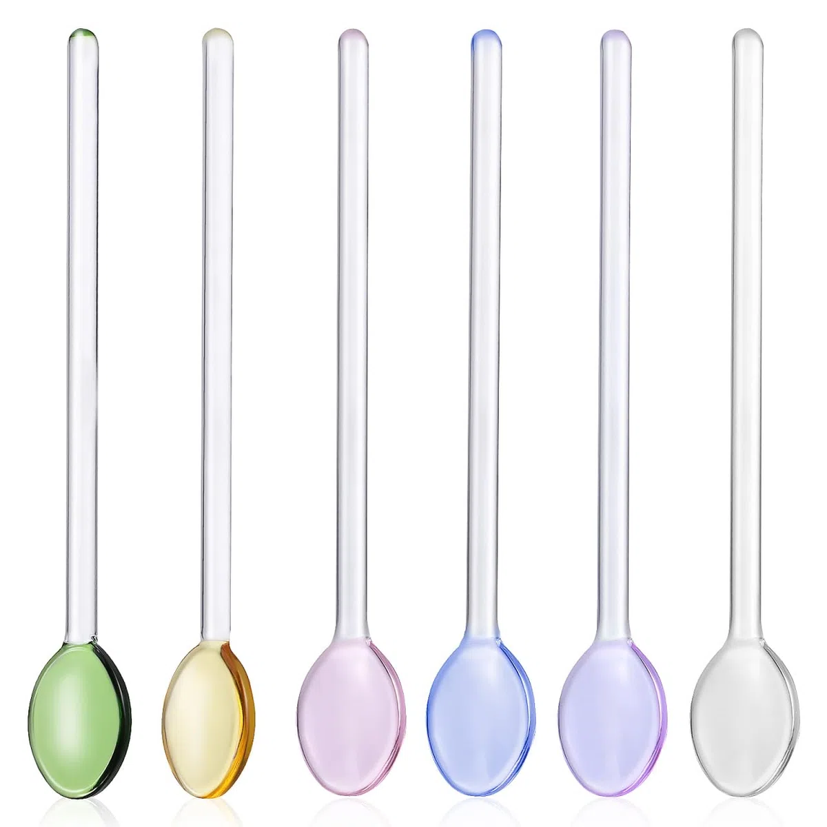 6 cucchiai di, cucchiai di, cucchiai di tè freddo, bastoncini in, cucchiaino da espresso, paletta lunga per mescolare, cucchiaio con manico lungo, cucchiaino da caffè,