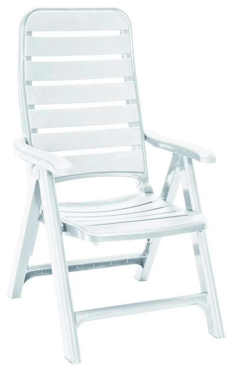 Grandsoleil GRAND SOLEIL Green Boheme Greenpol Poltrona 5 Posizioni, 66,5 X 63 X 111,5 Cm Bianco