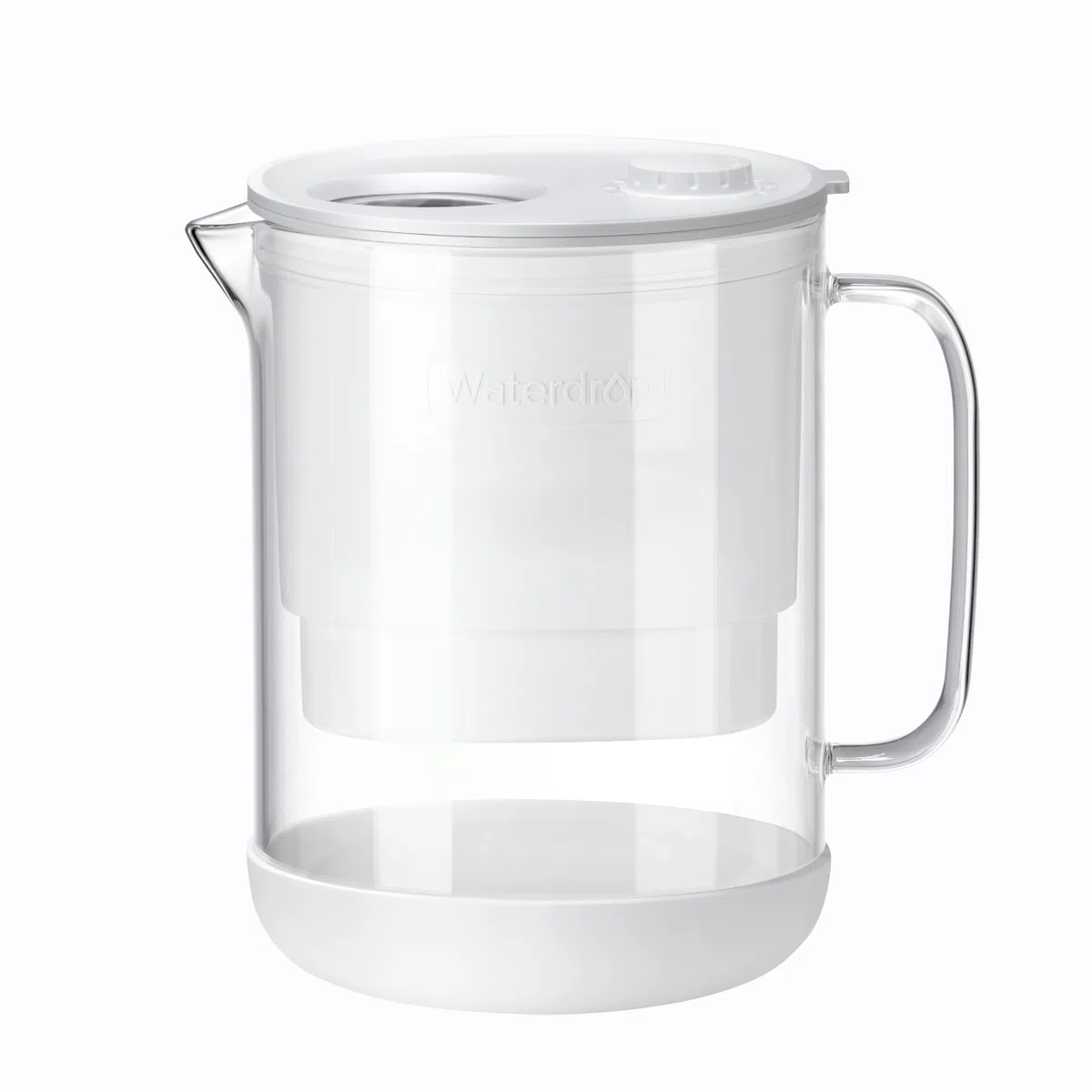 Waterdrop Caraffa Filtrante per Acqua, 2,5L, con Filtro da 2 Mesi, Certificata NSF 53 & 42 & 372, Riduce PFOA/PFOS, Cloro, Cadmio, Rame, Mercurio, WD-PT-72W
