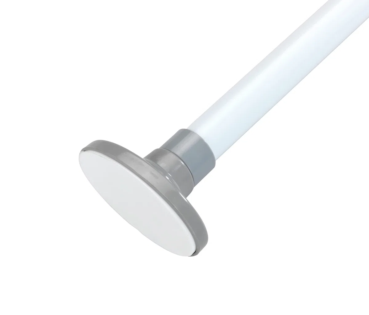 Wenko Asta di serraggio telescopica Herkules - Scaffale ad incastro, scaffale telescopico, Metallo verniciato, 8 x 47-80 x 4 cm, Bianco