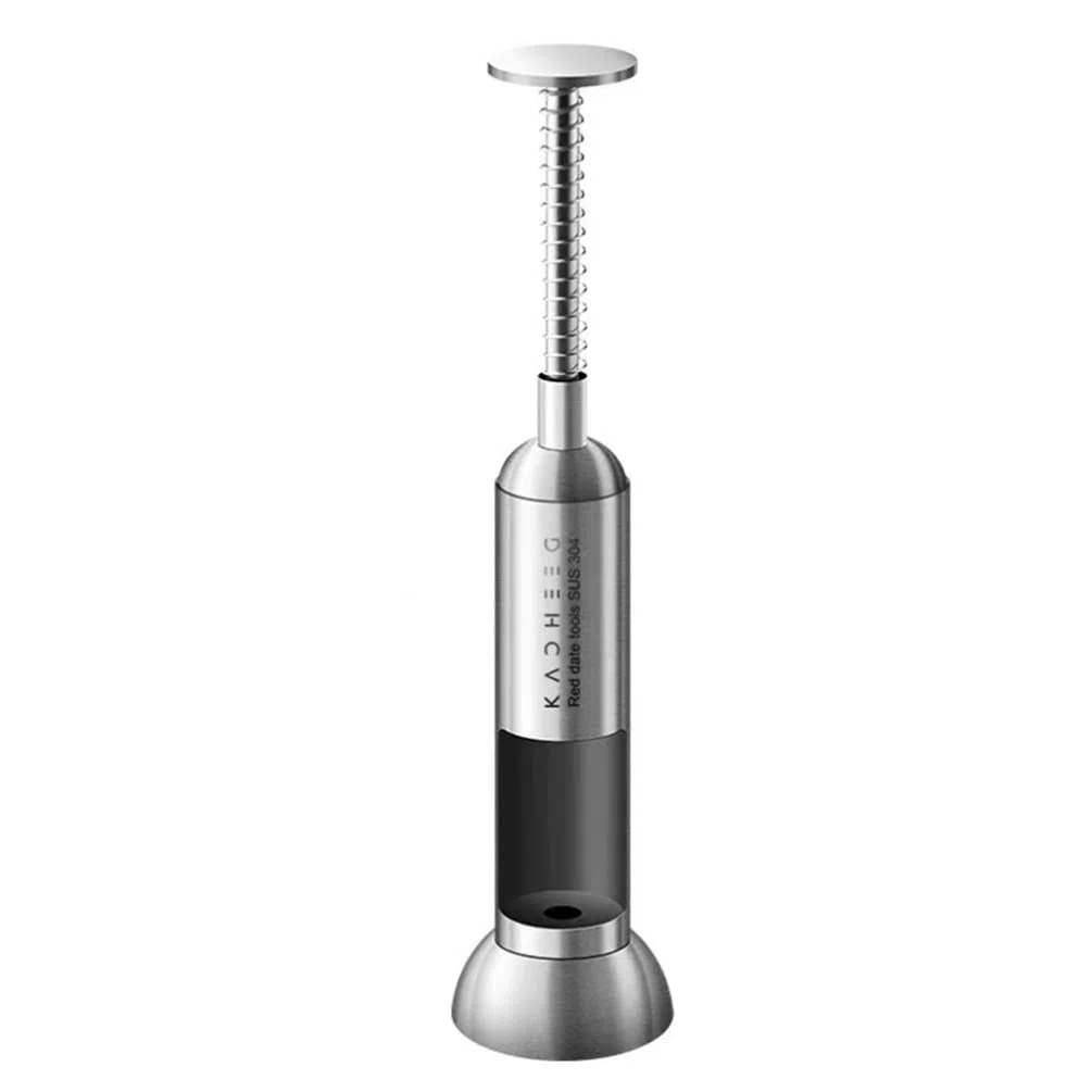 BESTonZON Snocciolatore per ciliegie, in acciaio inox, manuale, per rimuovere rapidamente le pietre di frutta, colore: argento