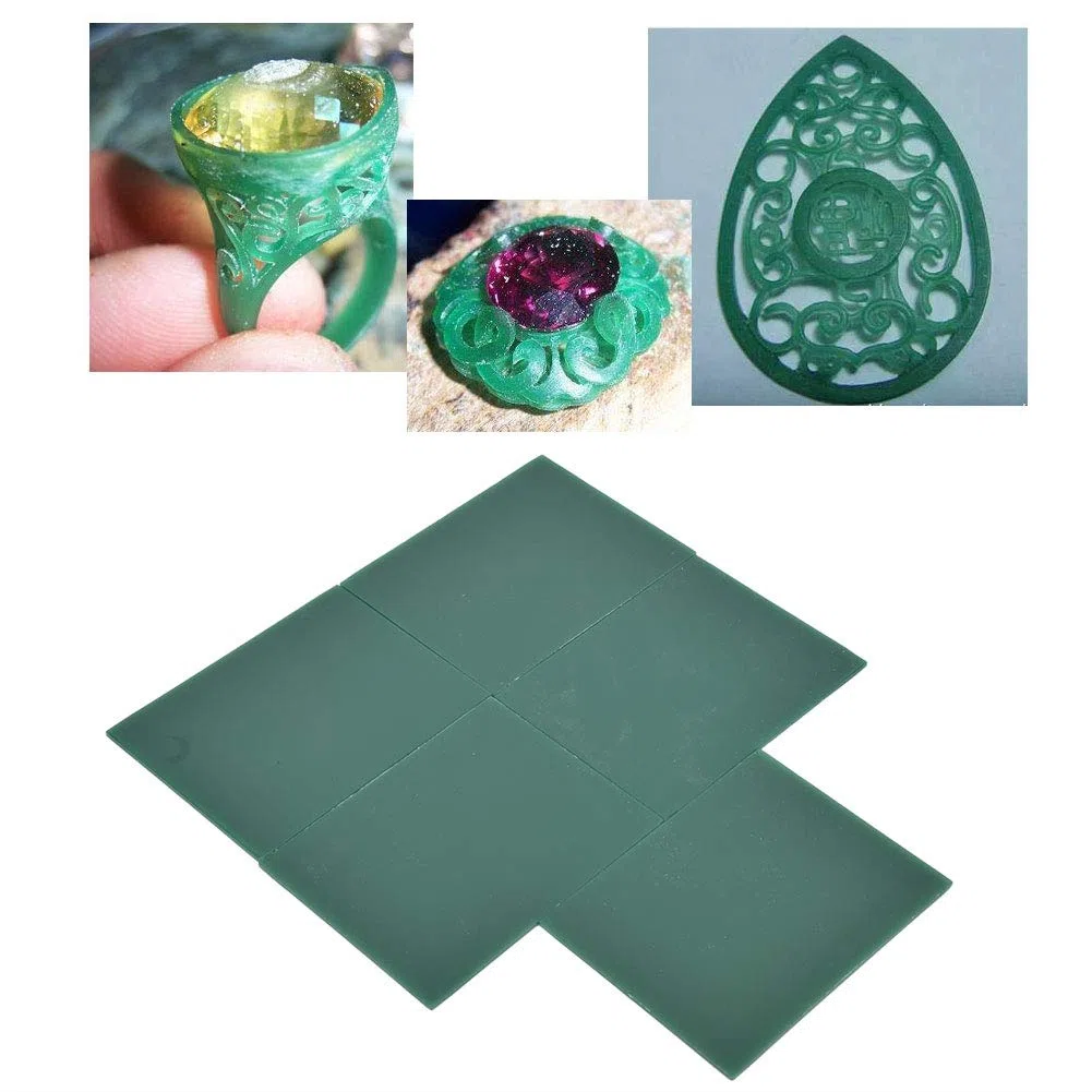 Cera per Gioielli, 5 Pezzi di Cera per Intaglio 2mm Gioielli modellati Cera per Incisione Creazione di Accessori Cera per Intaglio Accessori per Fai da Te Creazione di Anelli