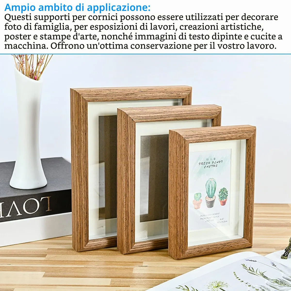 32 Pezzi Passepartout per Cornici Frame Cartoncino,8 Dimensioni Passepartout Cornici Portafoto in Carta per Poster, Foto, Dipinti, Lavori Fotografici(Bianco Ghiaccio, Bianco Spento)