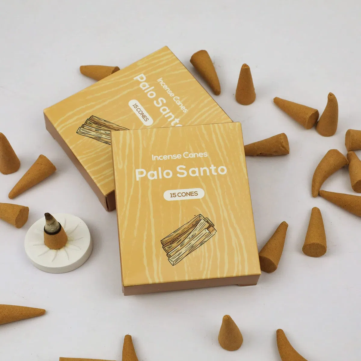 SCENTORINI Incenso coni 120 pz, Profumi Palo Santo, Coni di Incenso Naturale per Meditazione Yoga Purificazione Relax