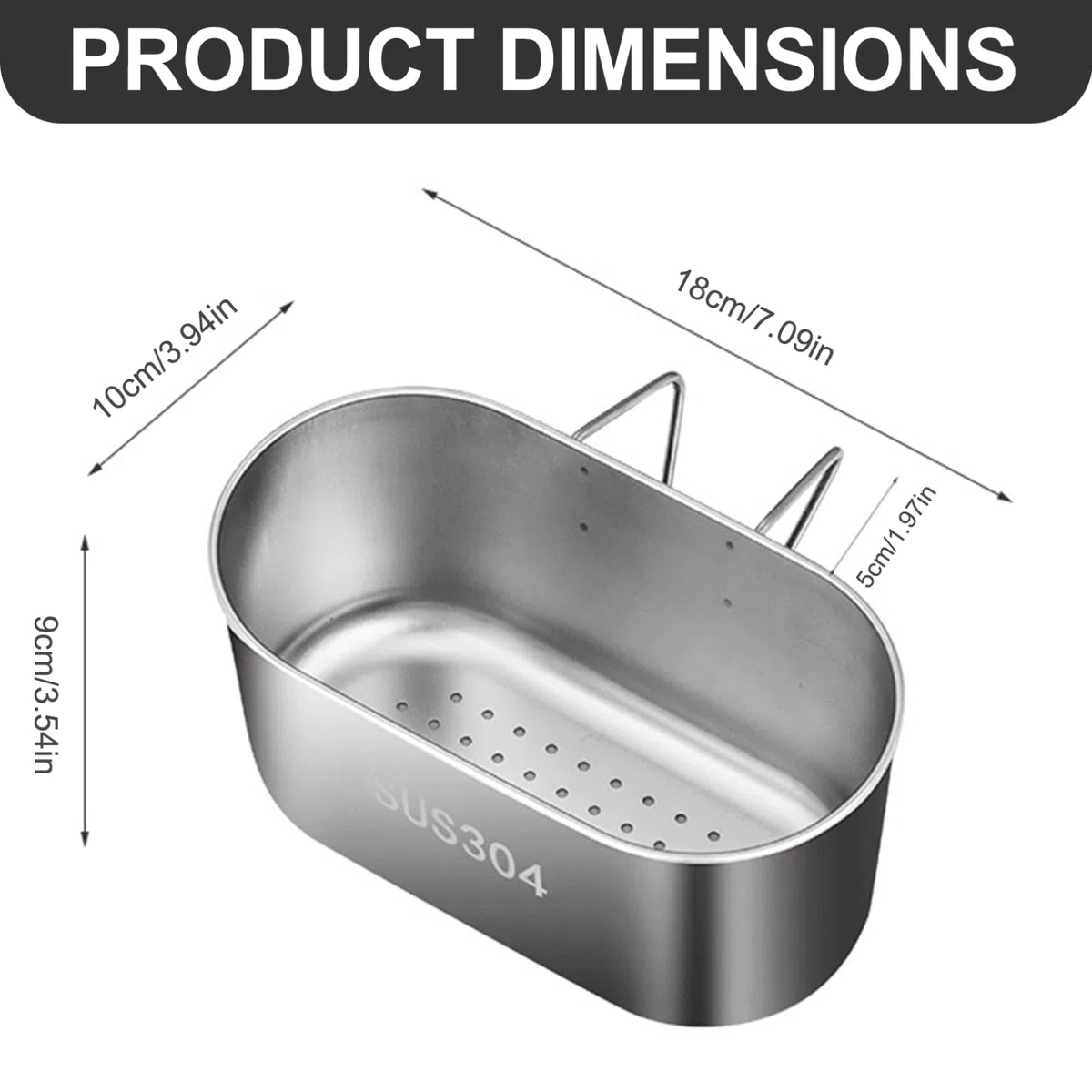 Cestello per lavello Cestello per lavello multifunzionale in acciaio inox da appendere per filtrare i rifiuti della cucina e lavare frutta o verdura
