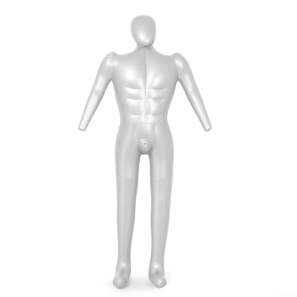 Eawfgtuw Manichino Gonfiabile Maschile a Corpo Intero Professionale per Sarto Forma per Vestiti Modello da Esposizione Supporto Altezza Regolabile 168cm per Negozio di Abbigliamento Esposizione