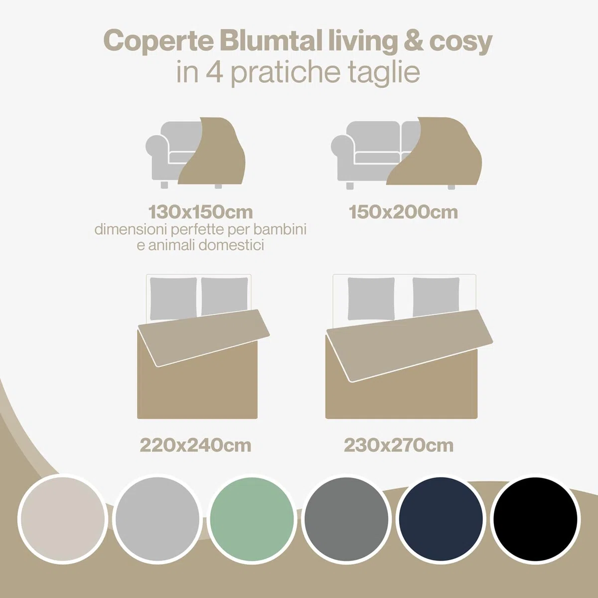 Blumtal Coperta Pile 230x270 cm Con Disegno a Treccia - Plaid Divano Invernale Matrimoniale Con Certificato OEKO-TEX - Caldo e Morbido - Blu Navy/Bianco