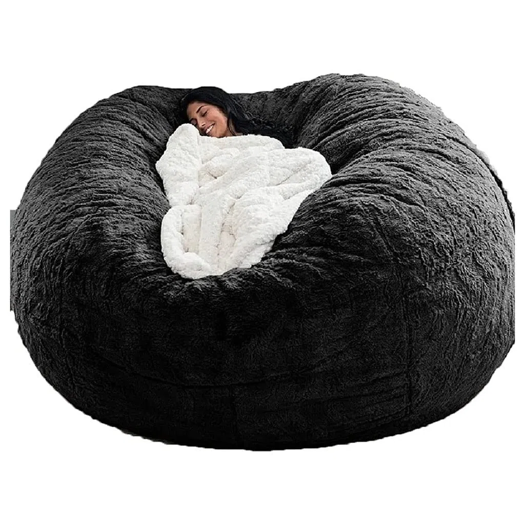 Puff Poltrona a Sacco Fodera per Pouf a Sacco da Esterno Puff Bean Bag Chair XXL Senza Imbottitura Gigante in Tessuto per Adulti Bambini, Pouf da Soggiorno, Grande Poltrona Copertura