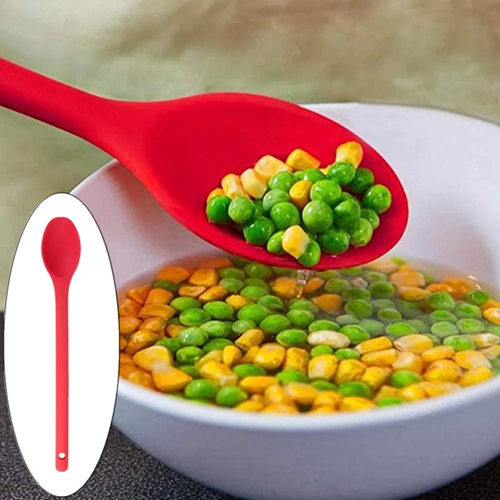 Cucchiai da cucina in silicone, resistenti al calore, 3 pezzi
