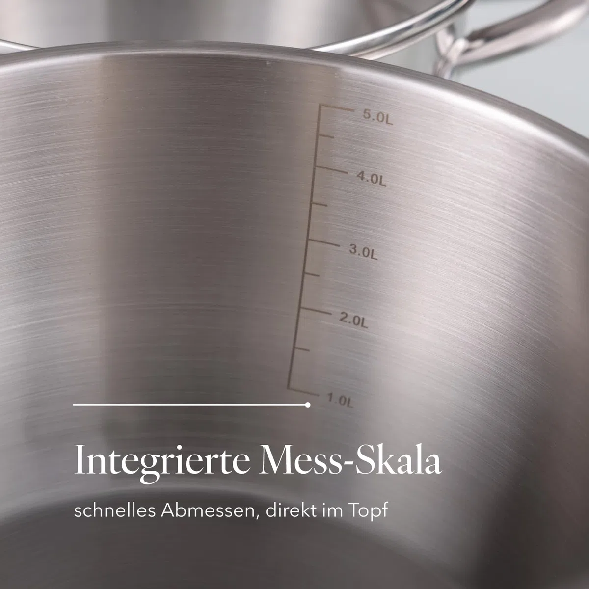 FLORINA Pentola in Acciaio Inox (2,6 l) 18 cm I Pentola con Coperchio in Vetro Matteo I Adatta alla Lavastoviglie I Pentola per Pasta, Zuppa I Ideale per Tutti i Tipi di Fornelli e Induzione