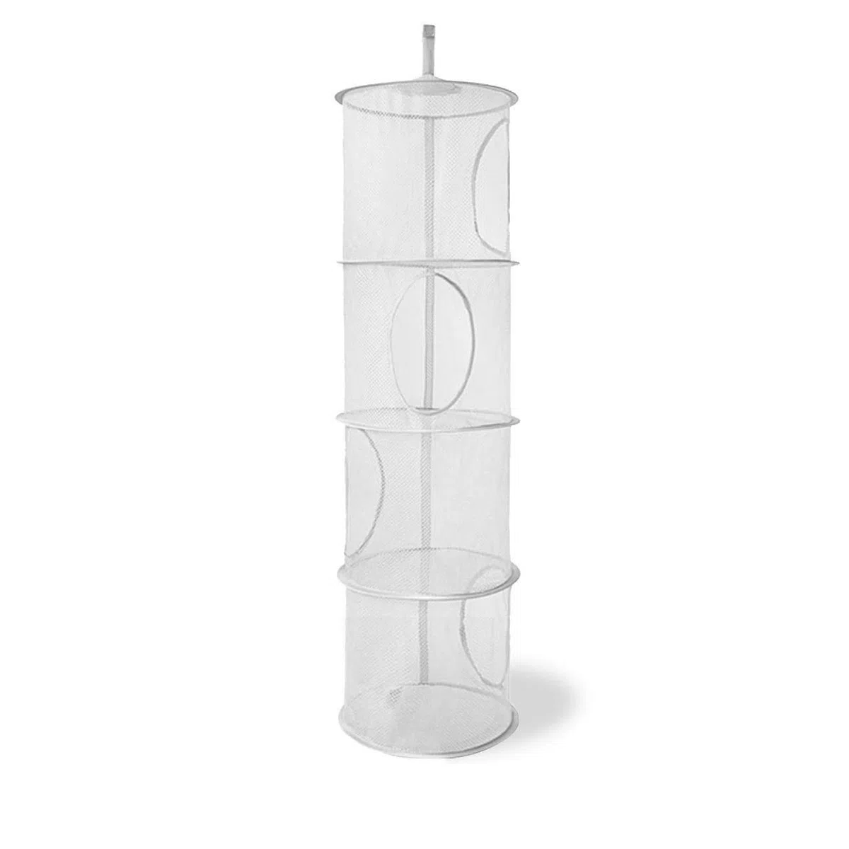Porta Peluche da Appendere, 4 Livelli Portaoggetti da Appendere, Cesto Portaoggetti Pieghevole Per Risparmiare Spazio Per Camera dei Bambini, Bagno, Balcone