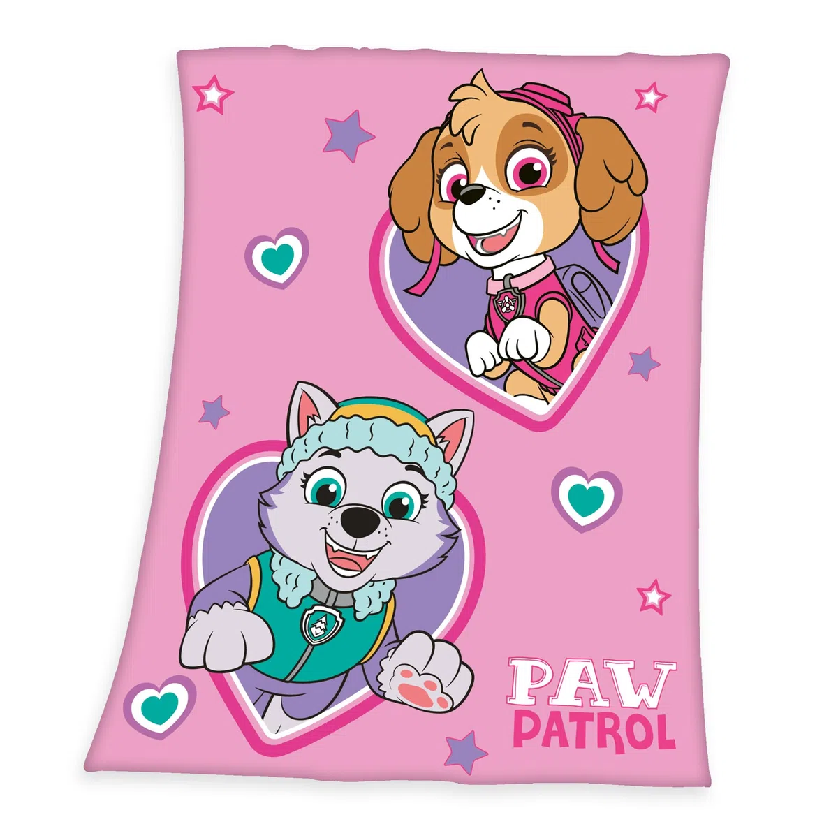 Herding Coperta in Pile Paw Patrol, 130 x 170 cm, 100% Poliestere