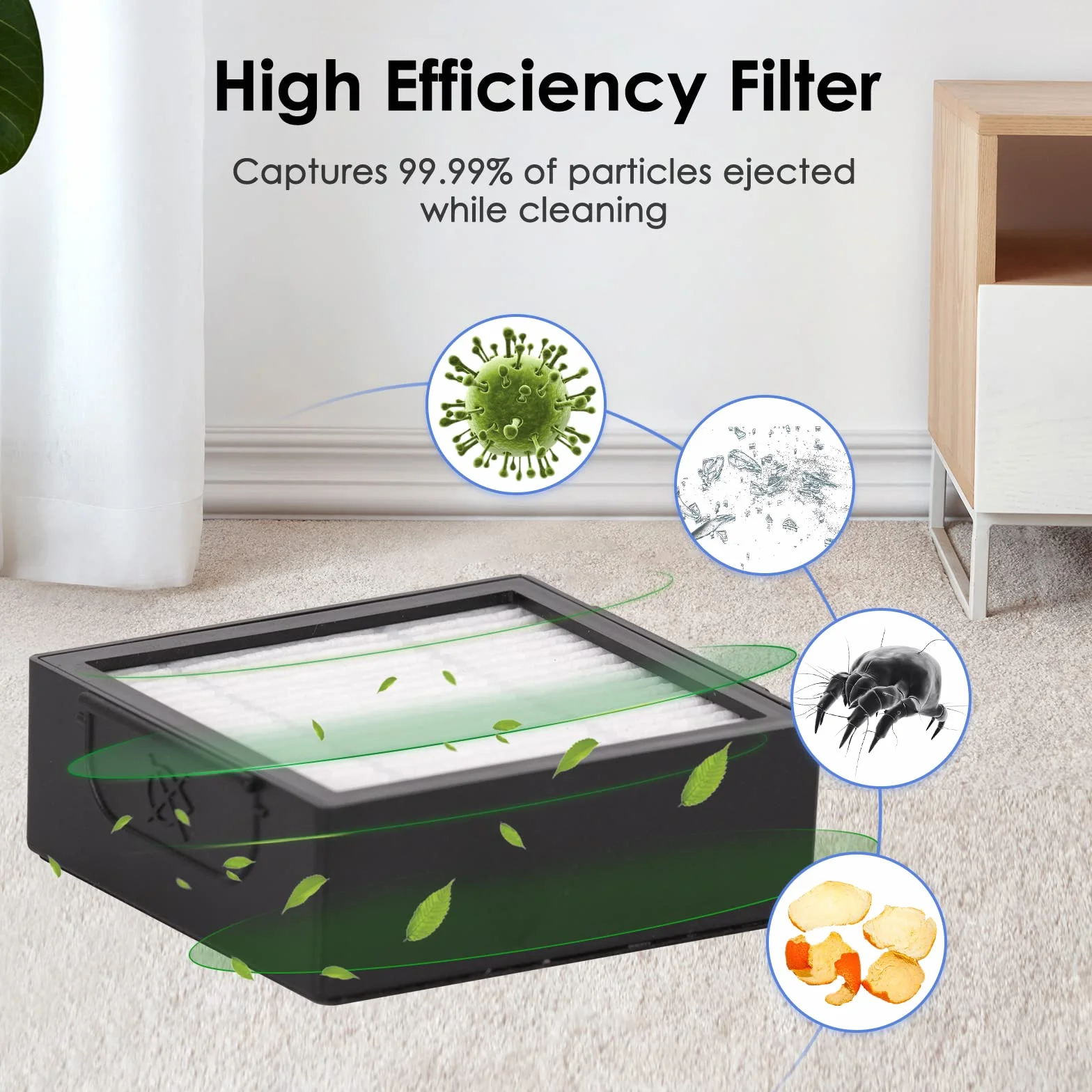 (6 pezzi) Combo 10 Max Filtro HEPA di ricambio compatibile con iRobot Roomba Combo J7+ plus/Combo j9+/ Combo 10 Max Robot aspirapolvere Filtri HEPA Kit di accessori (Non per combo j5 j5+)