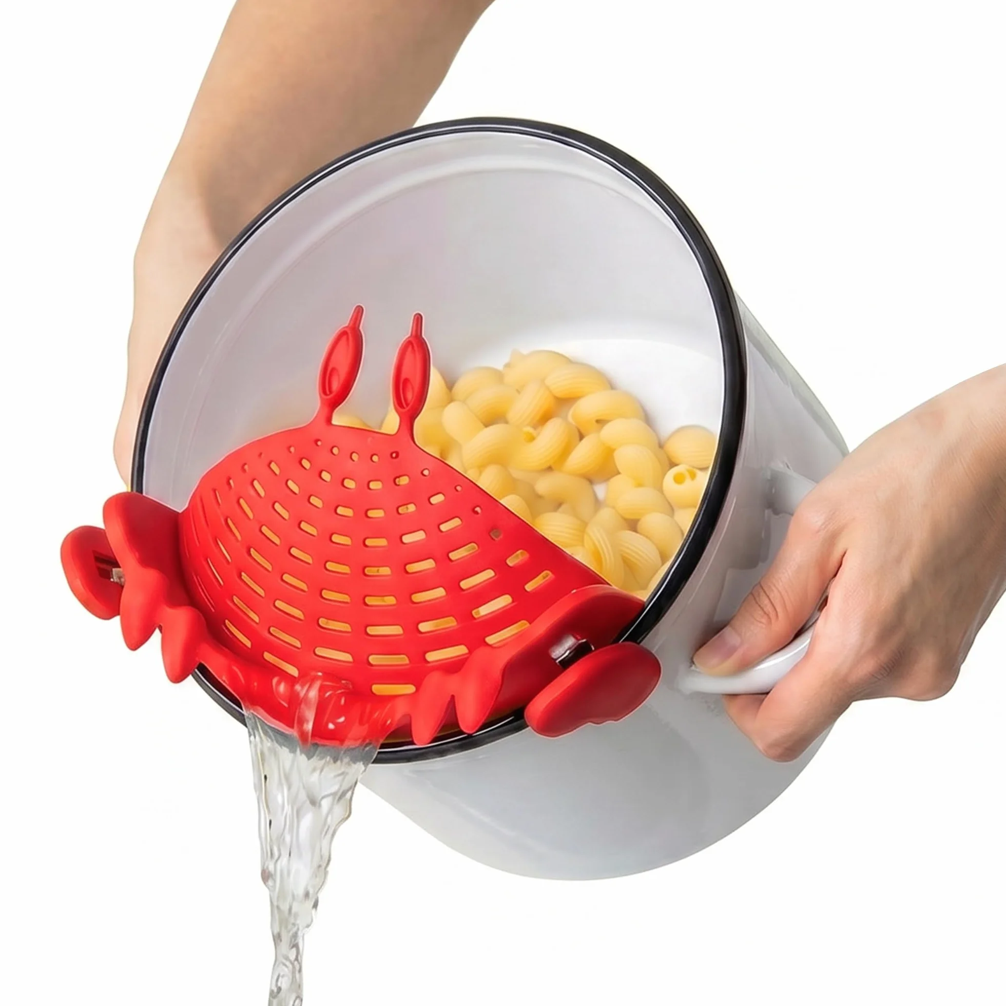 Scolapasta di OTOTO - Utensili Cucina Divertenti, Gadget Cucina, Accessori de cucina, Colino per Spaghetti e Alimenti (Granchio - Scolapasta da Pentola)