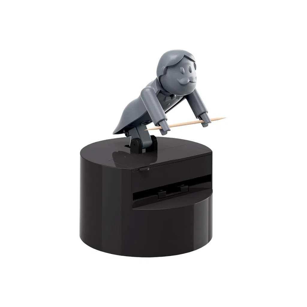 Balvi - Nestor porta stuzzicadenti. Dispenser automatico di stuzzicadenti. Con forma di maggiordomo.