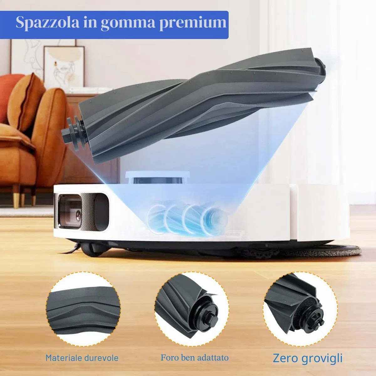 Spazzole a Rullo per Dreame L10s Ultra/L10s Pro Ultra Heat/L10s Ultra Gen 2/L10s Pro Gen 2/D10 Plus Gen 2/L10s Plus/L20 Ultra/L10 Prime/L10 Ultra /L40 Ultra/X40 Ultra/X40 Master/X30 Aspirapolvere