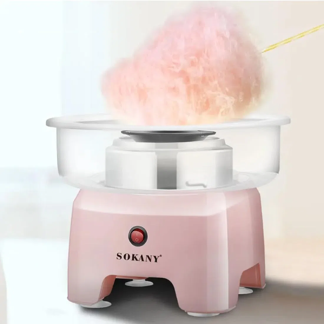 SOKANY SK-520 - Macchina per zucchero filato per casa, grande diametro 29,8 cm, 500 W Cotton Candy Machine per il compleanno dei bambini, varie feste, facile da usare e facile da pulire